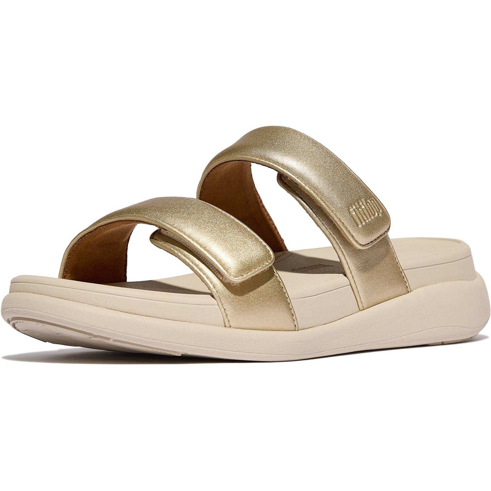 Fitflop F-Mode Go Sandales Platino En Polyuréthane Pour Femmes