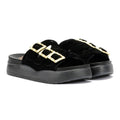 Desert Fleur Gypsum  Sandales Noires Pour Femmes En Suède