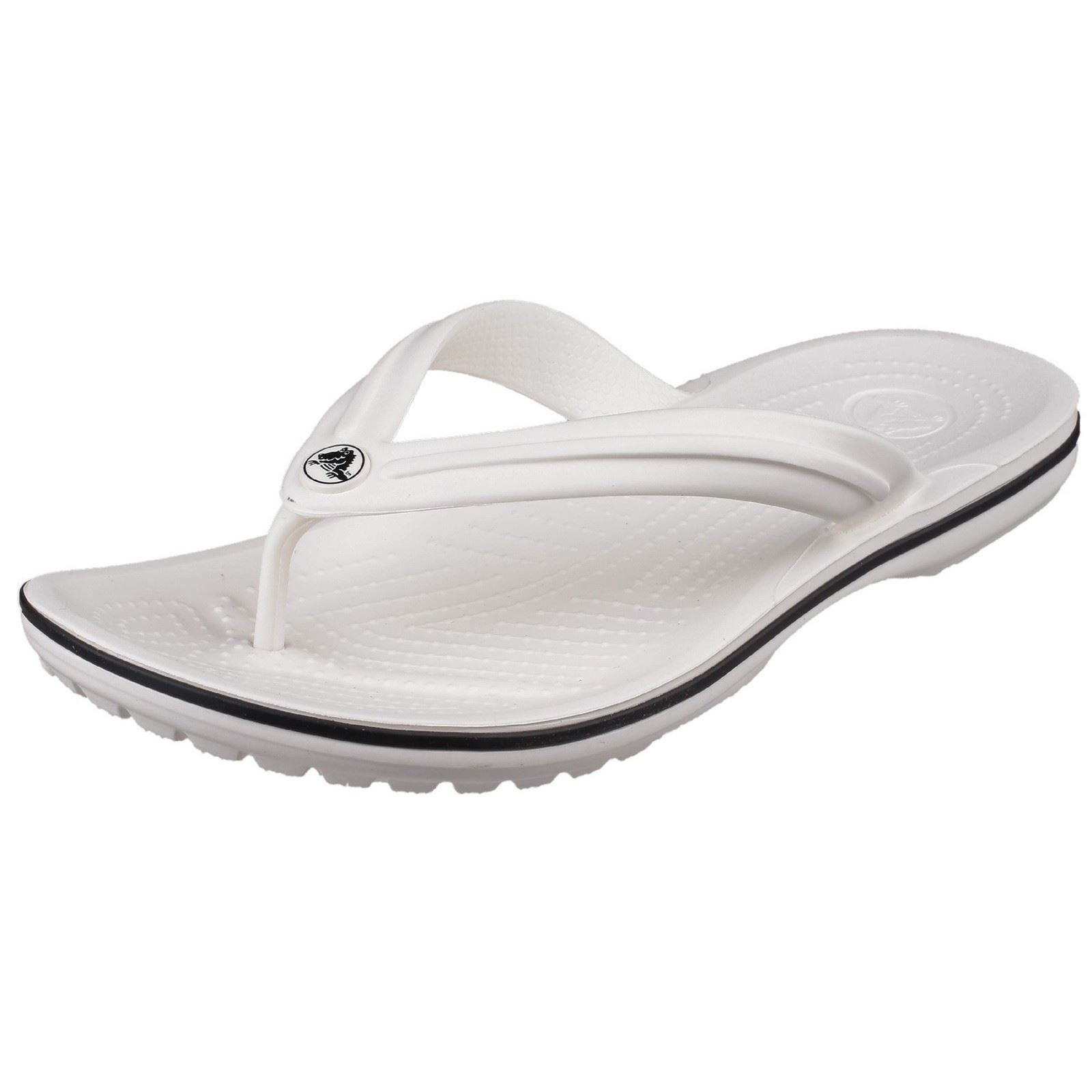 Crocs Crocband Flip croslite caoutchouc blanc pantoufles