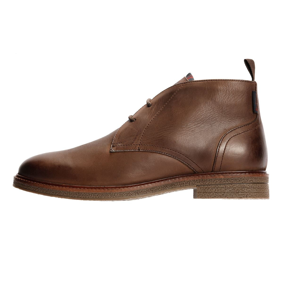 Ben Sherman Walker Chukka Bottes En Cuir Pour Hommes Marron