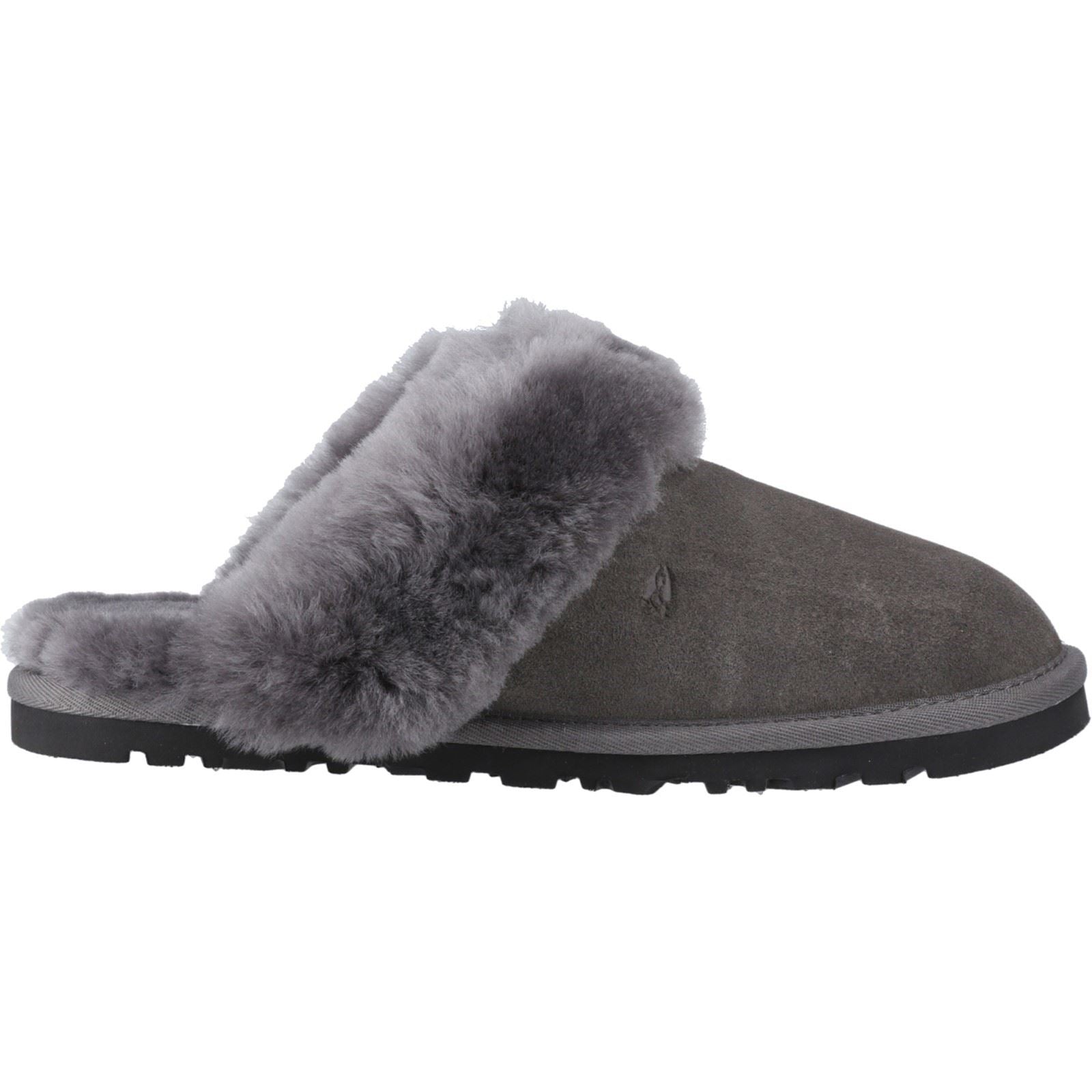 Hush Puppies Samantha Chaussons Gris Pour Femmes En Suède