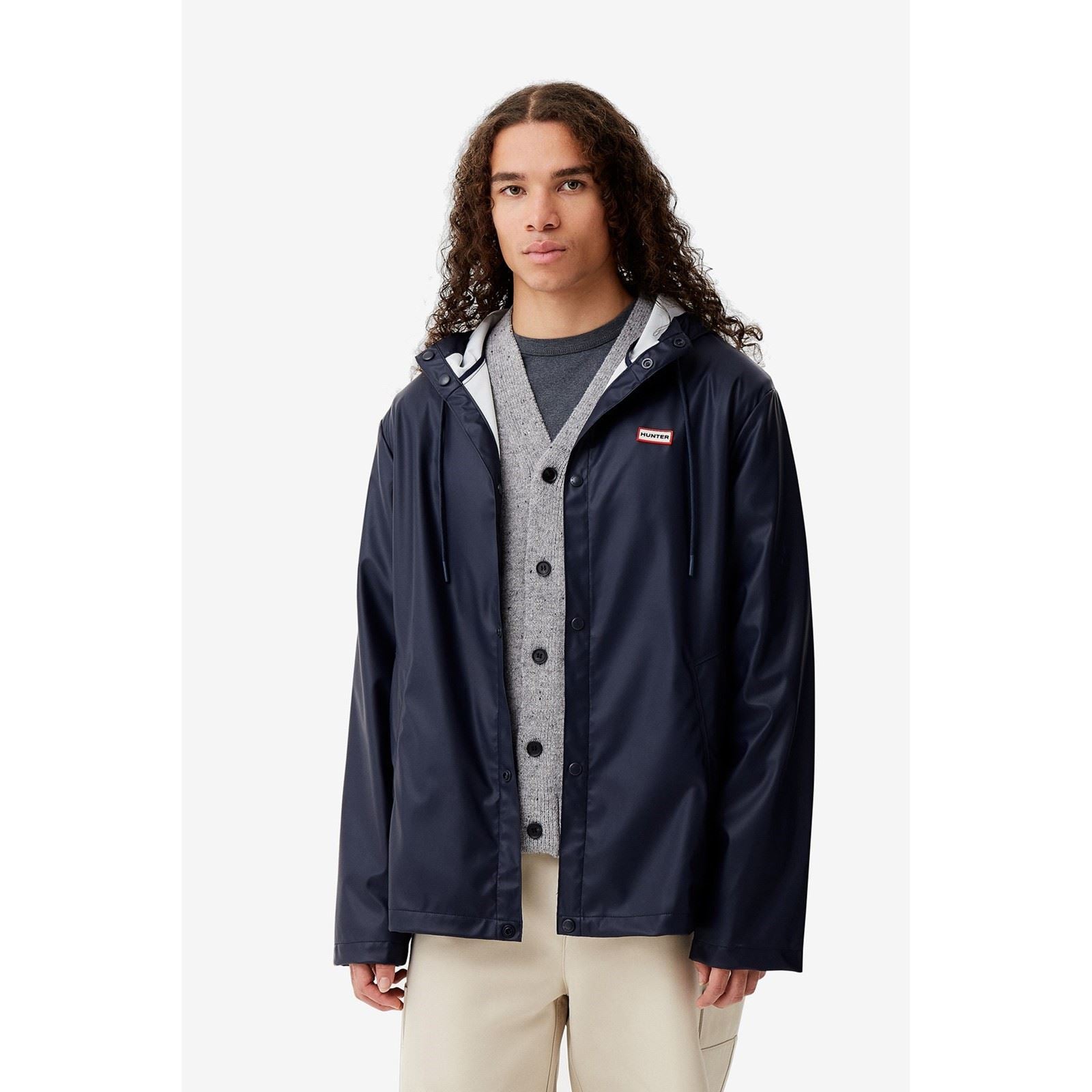 Hunter Izzy Hooded Veste Bleue Unisexe Pour Adultes