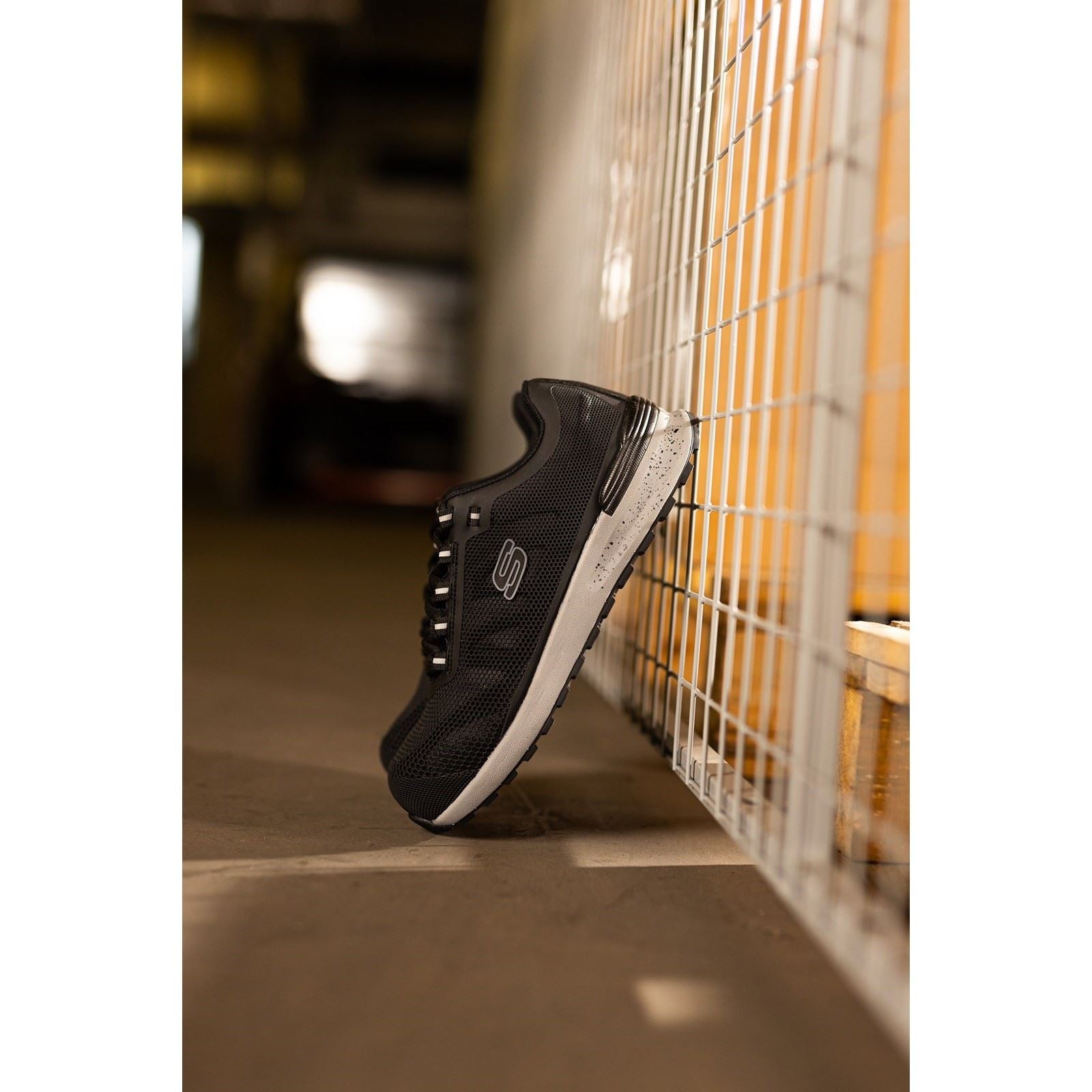 Skechers Workwear Bulklin Bragoo Baskets De Sécurité Noires Pour Hommes En Textile