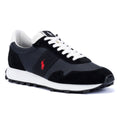 Ralph Lauren Trail 125 Baskets Noires En Cuir Pour Hommes