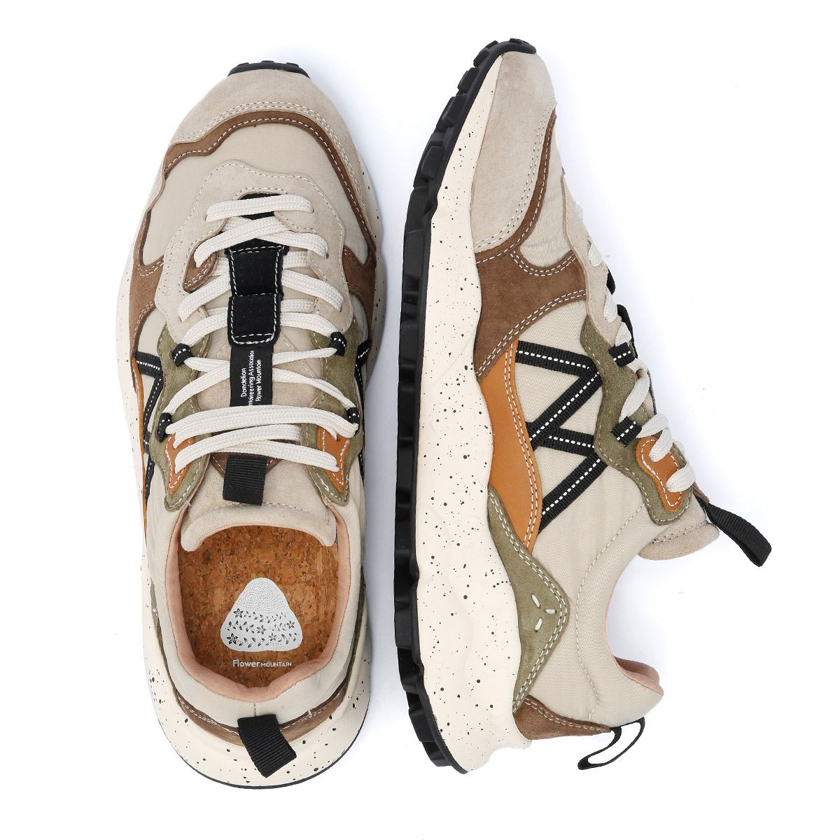 Flower Mountain Lenzan Baskets En Daim Beige Pour Hommes
