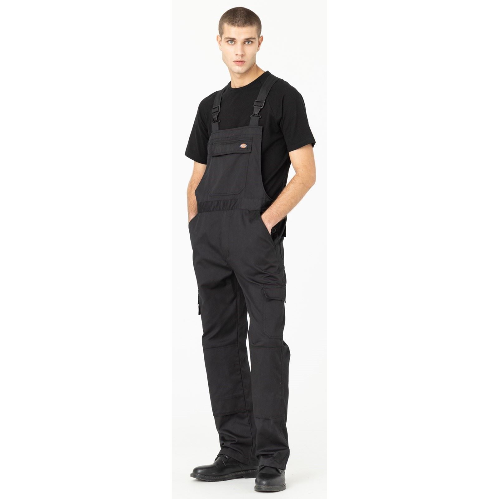 Dickies Everyday Bib and Brace Salopette De Travail Noire Pour Homme En Polyester