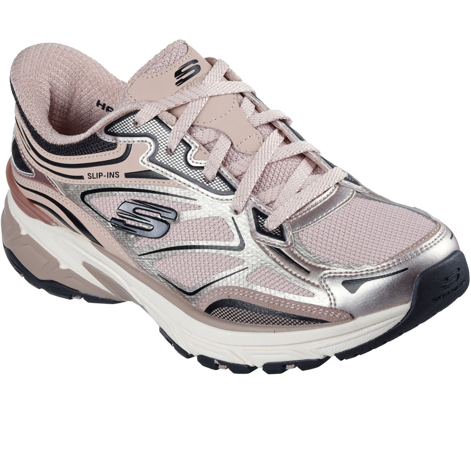 Skechers Stamina Sport Chaussures De Sport Roses Pour Femmes