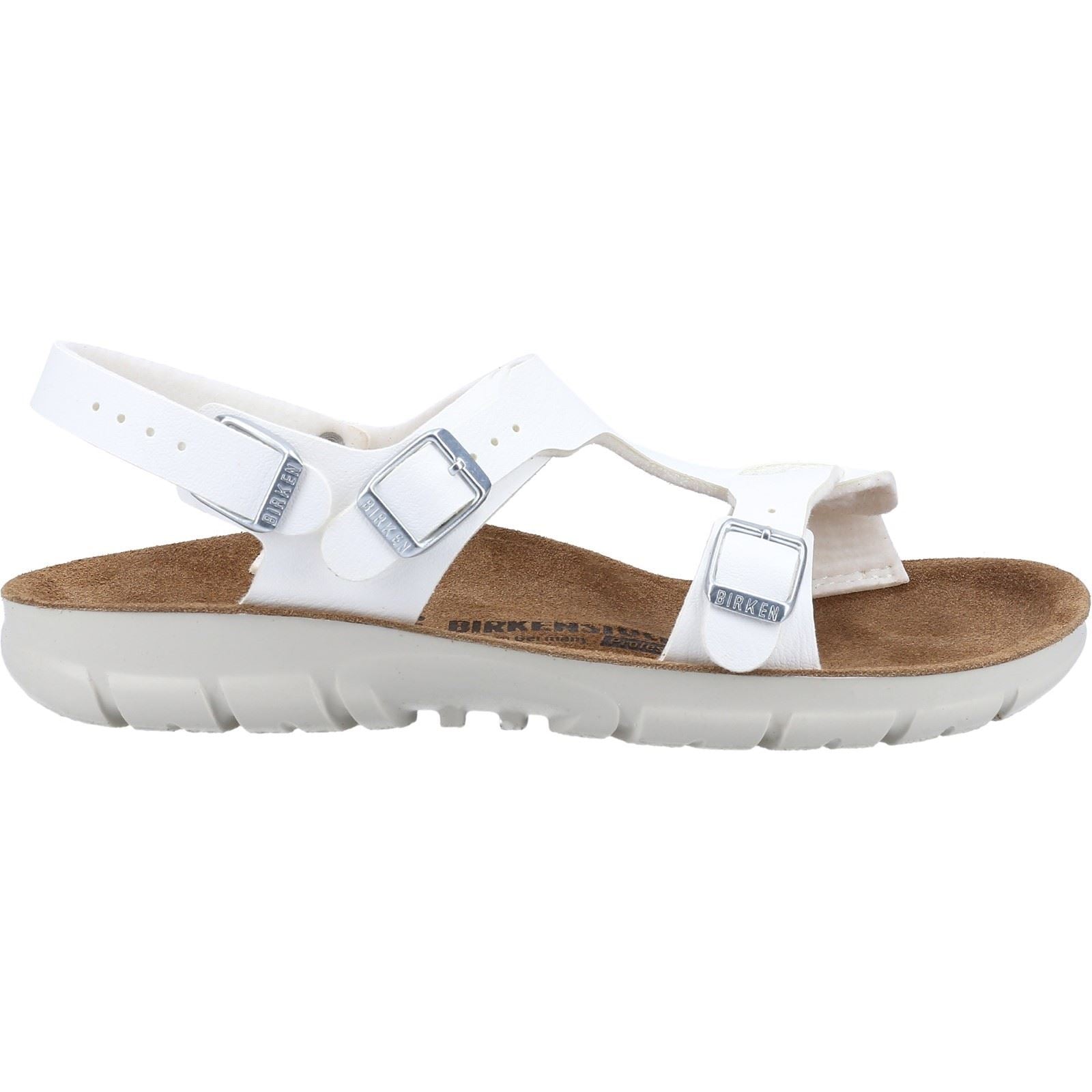Birkenstock Saragossa Sandales Blanches Synthétiques Pour Femme