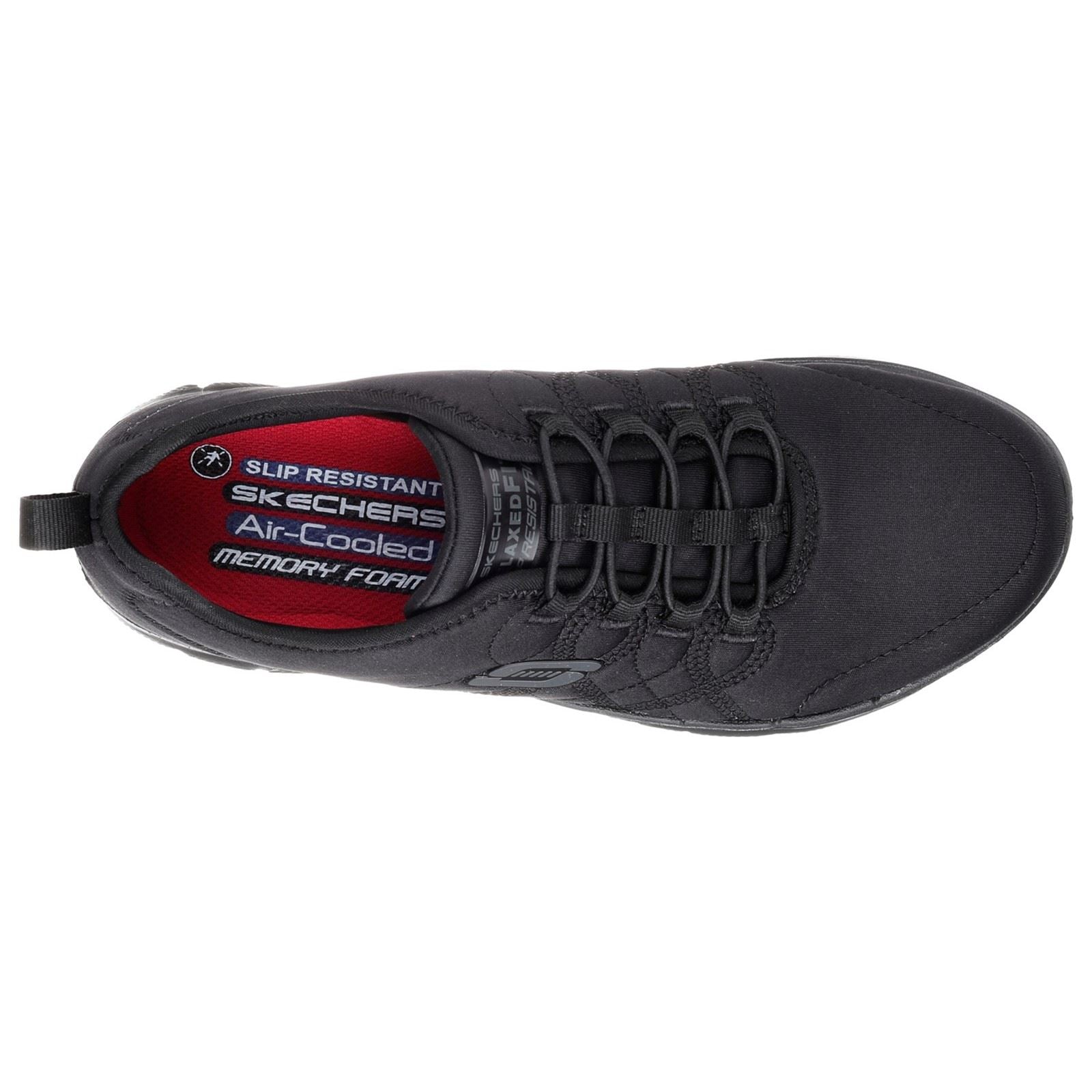 Skechers Workwear Ghenter Srelt Baskets De Sécurité Noires En Polyester Pour Femmes