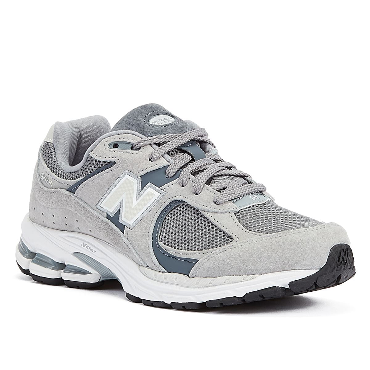 New Balance 2002 Chaussures De Sport En Daim Gris Acier