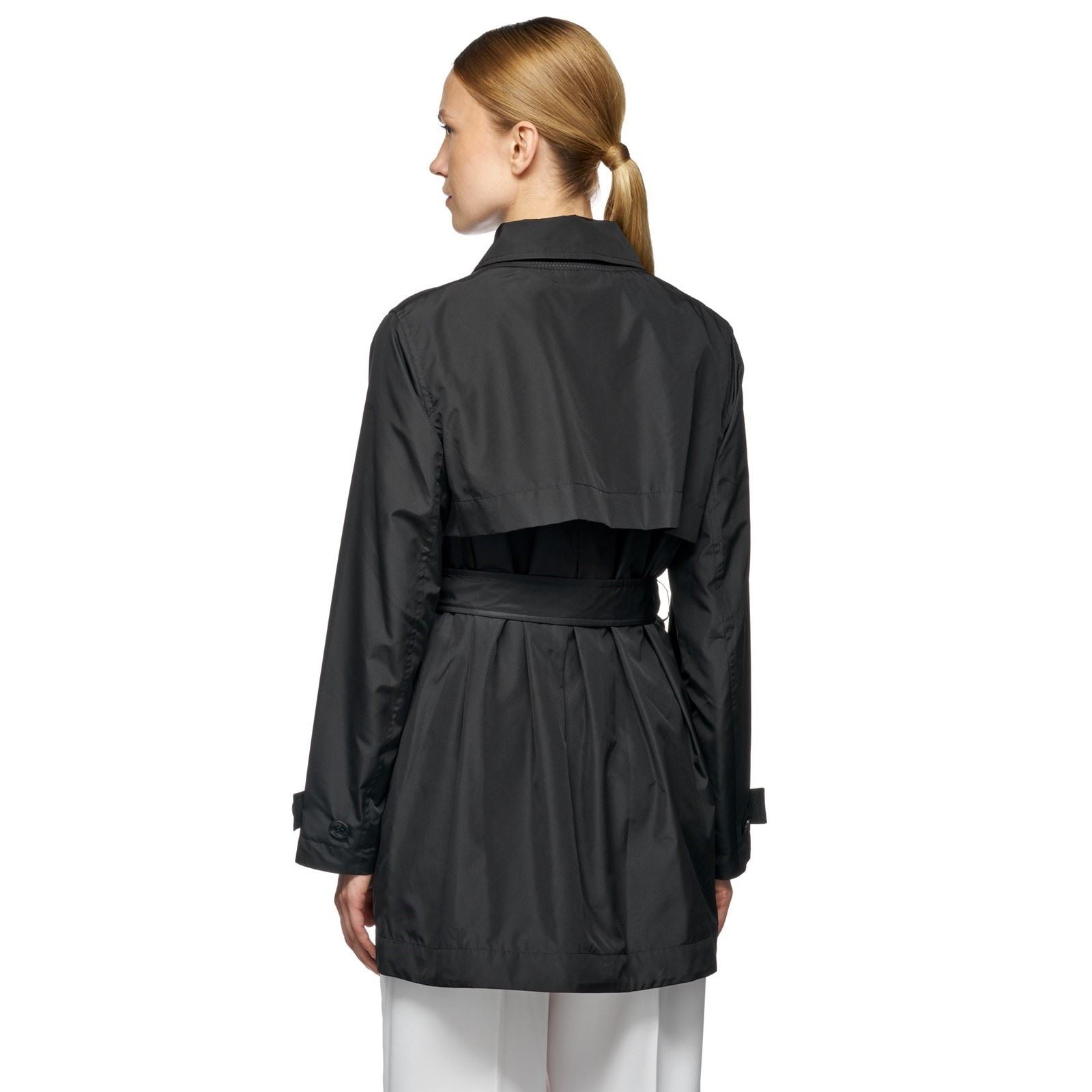 Geox W SOLEIL Manteau Trench Noir Pour Femme