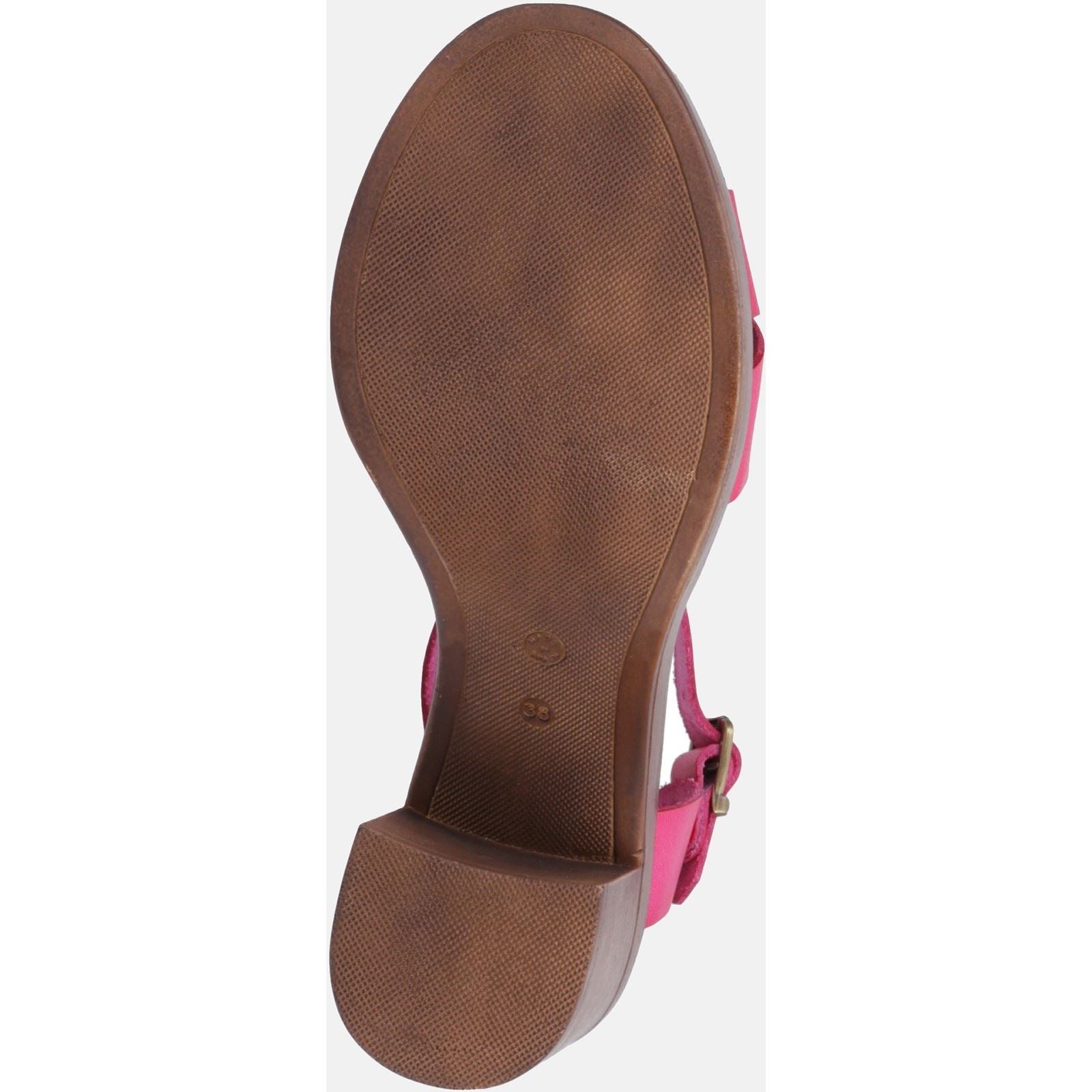 Hush Puppies Georgia Sandales Roses Pour Femmes En Cuir