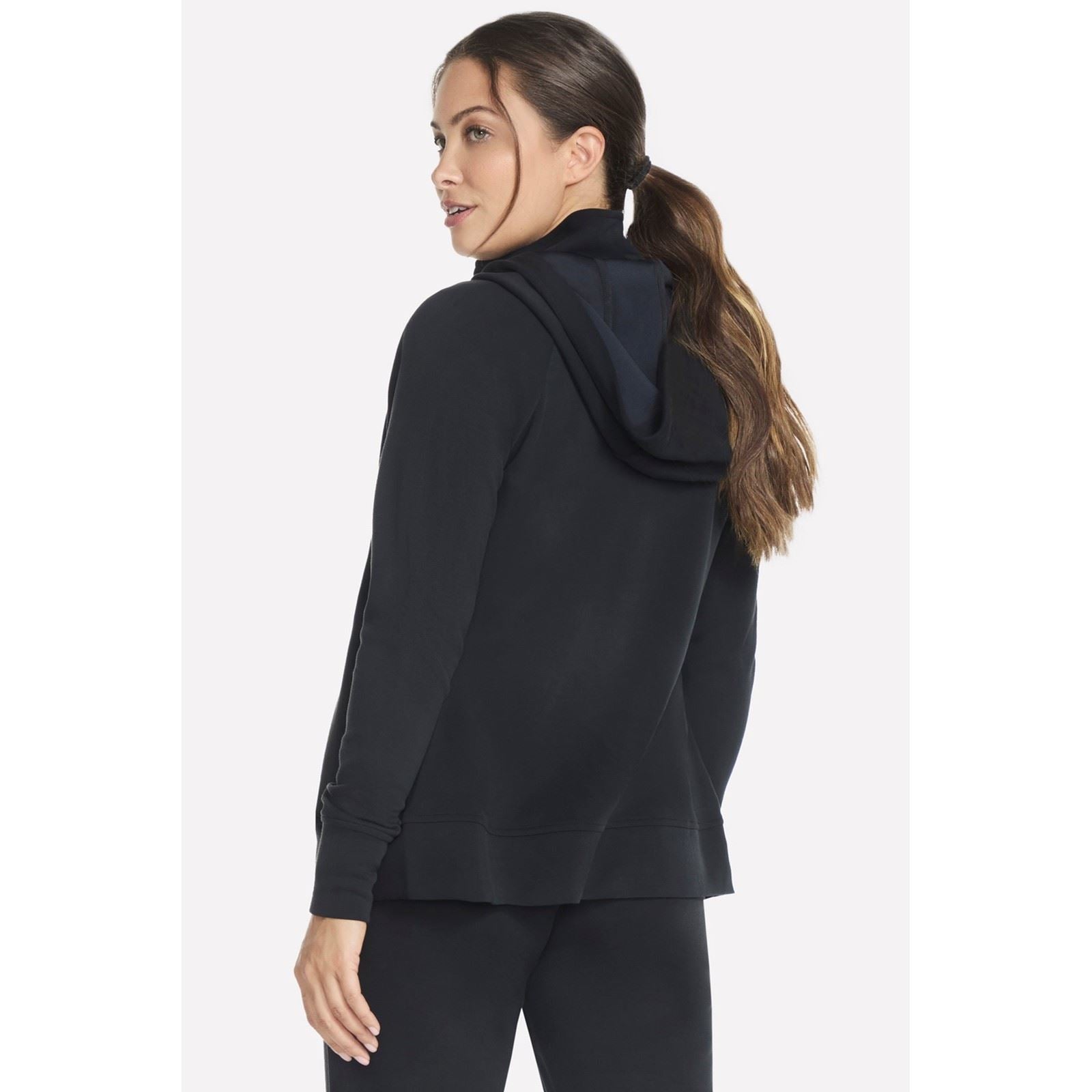 Skechers Performance Skechluxe Elevate Hooded Jacket Veste Noire Pour Femmes