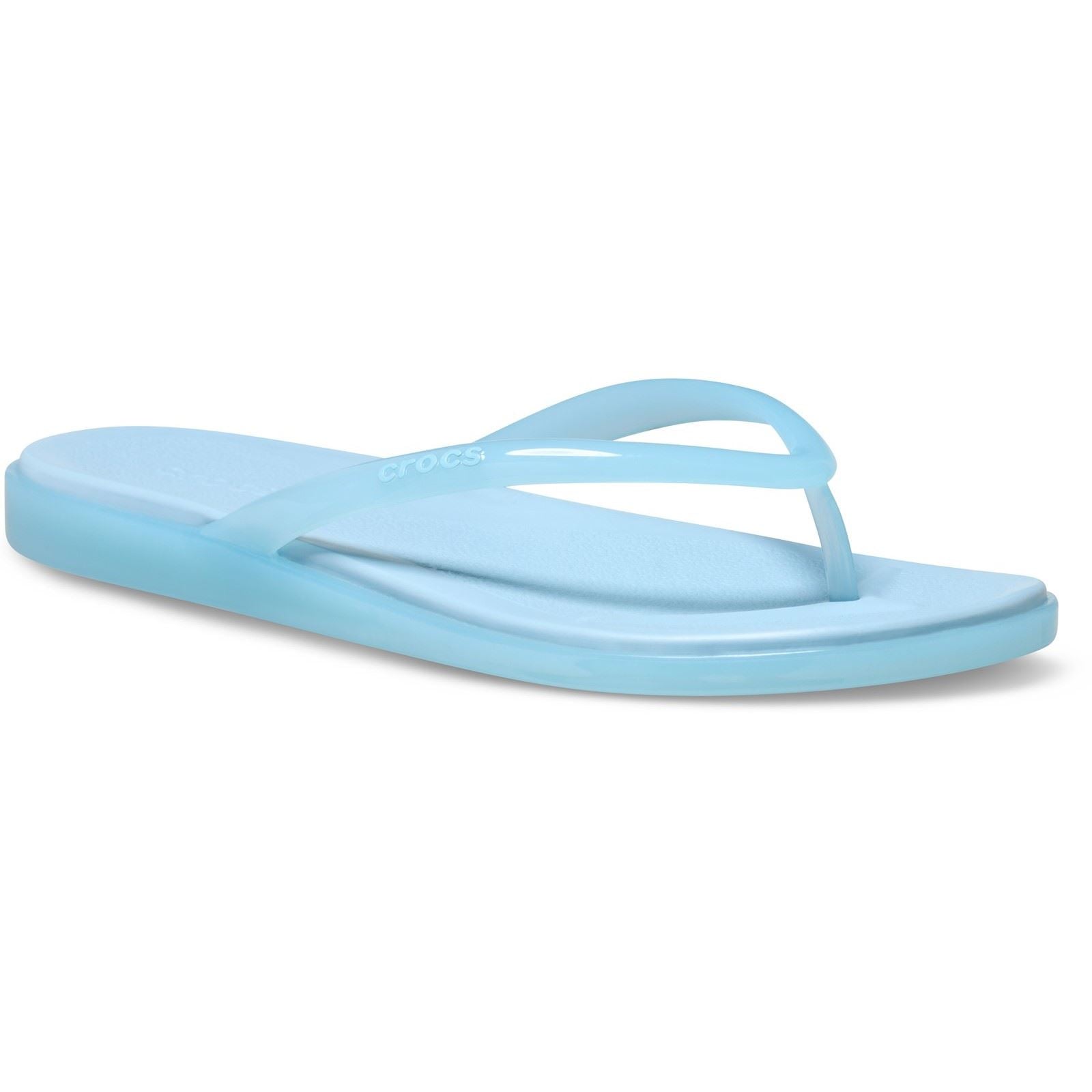 Crocs Miami Round Toe Tongs Bleu Ciel Pour Femmes Eva