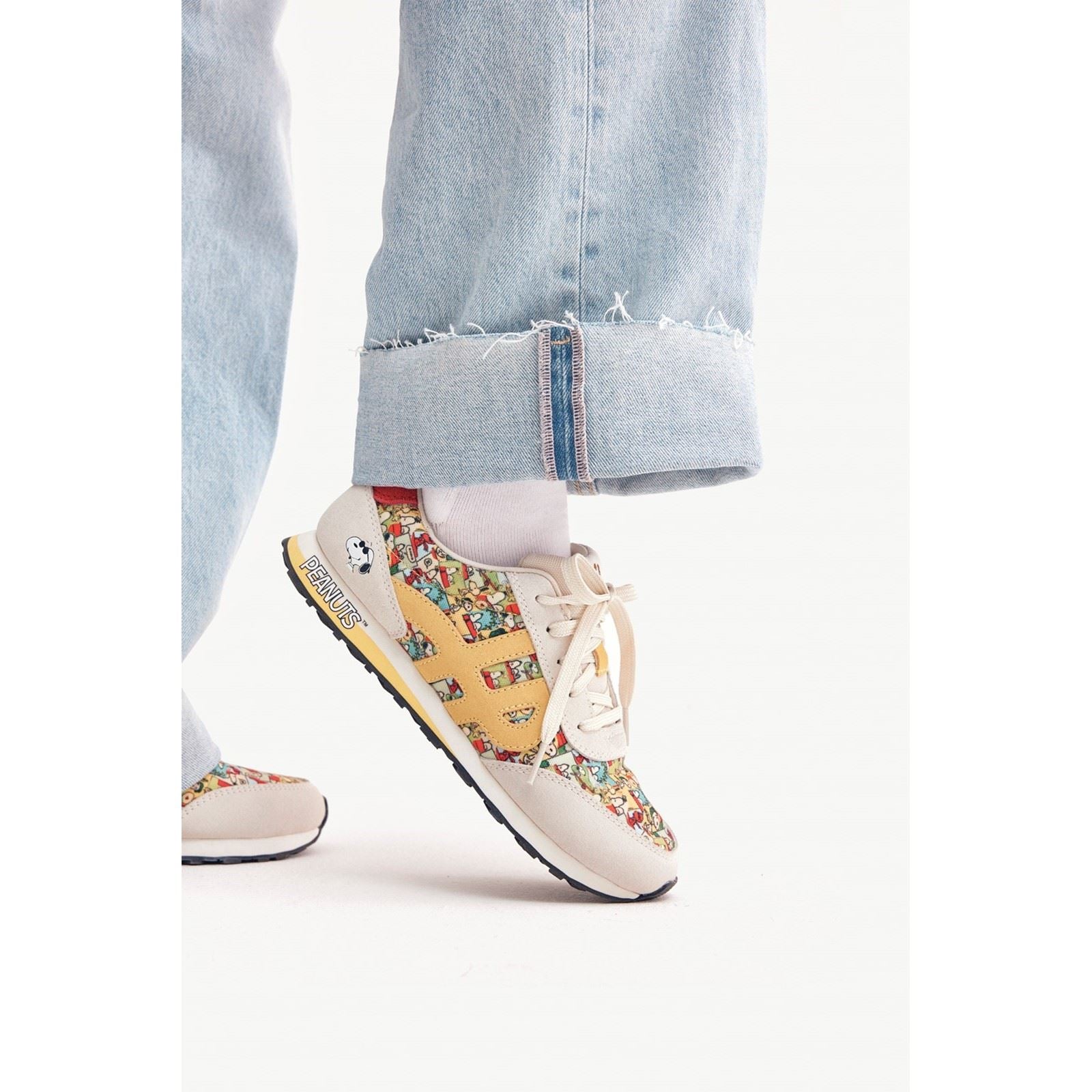 Hush Puppies SEVENTY8 Peanuts Chaussures De Sport En Cuir Pour Femmes Avec Impression Peanuts