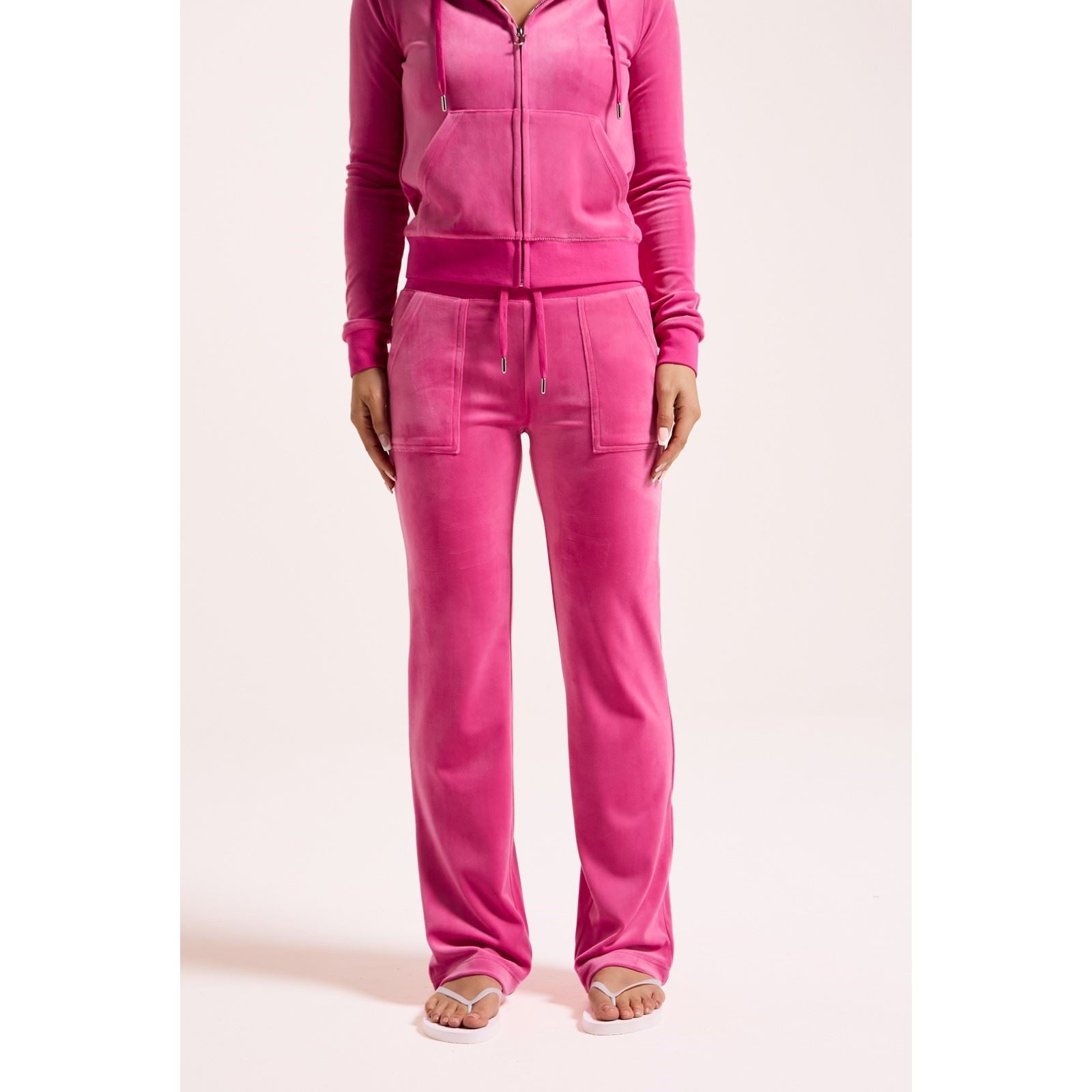 Juicy Couture Del Ray Pant Joggers Pour Femmes En Polyester Rose Vif