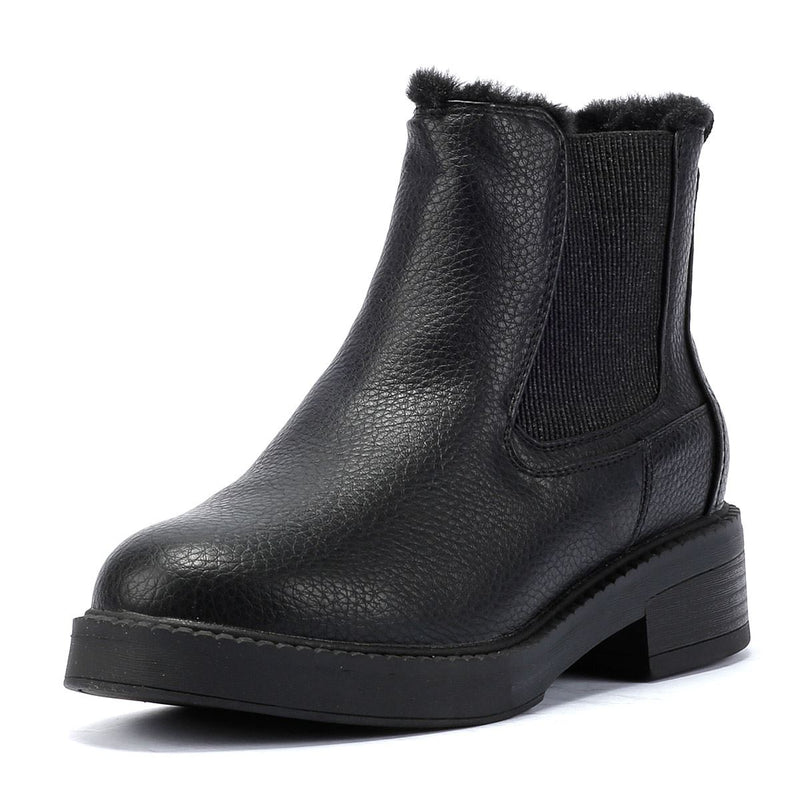 Blowfish Malibu Vera Cozy Bottes noires pour femmes en similicuir.