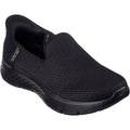 Skechers Go Walk Flex Relish Sneakers Noires Pour Femmes En Textile