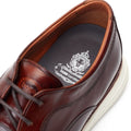 Base London Wing Chaussures Derby Pour Hommes En Cuir Marron Brûlé