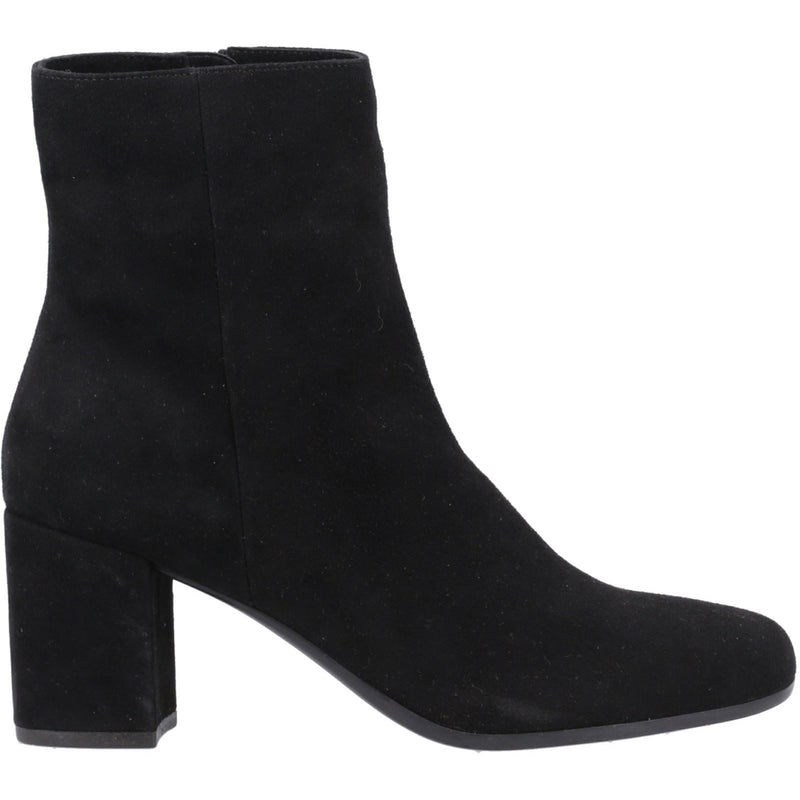Hush Puppies Octavia Femmes Suède Bottines Noires À Talons
