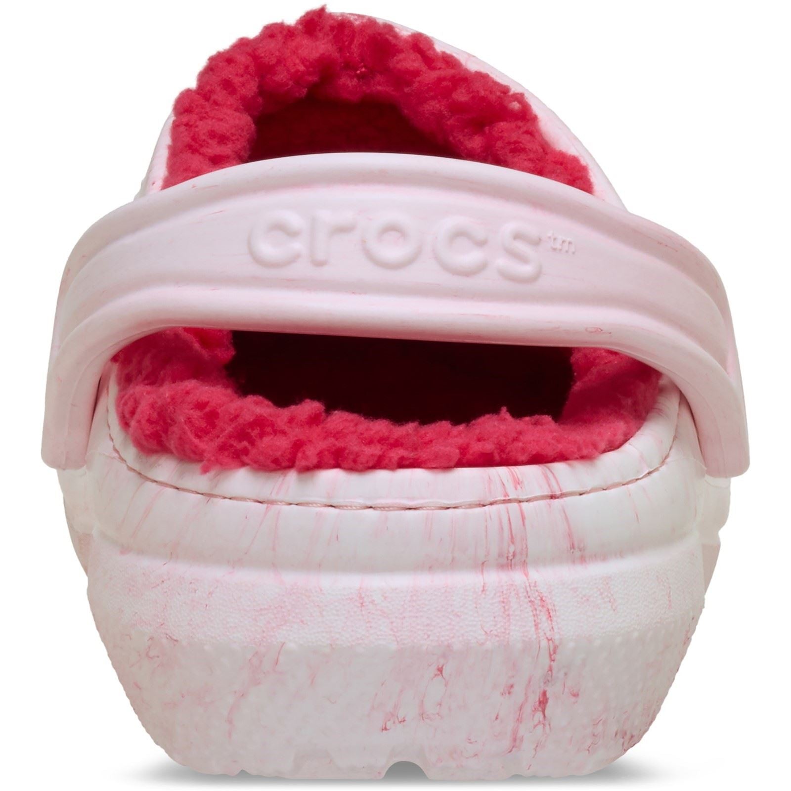 Crocs Classic Lined Clog Sabots En Plastique Thermoformable Pour Femmes En Rose Poudré