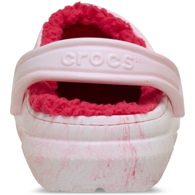 Crocs Classic Lined Clog Sabots En Plastique Thermoformable Pour Femmes En Rose Poudré