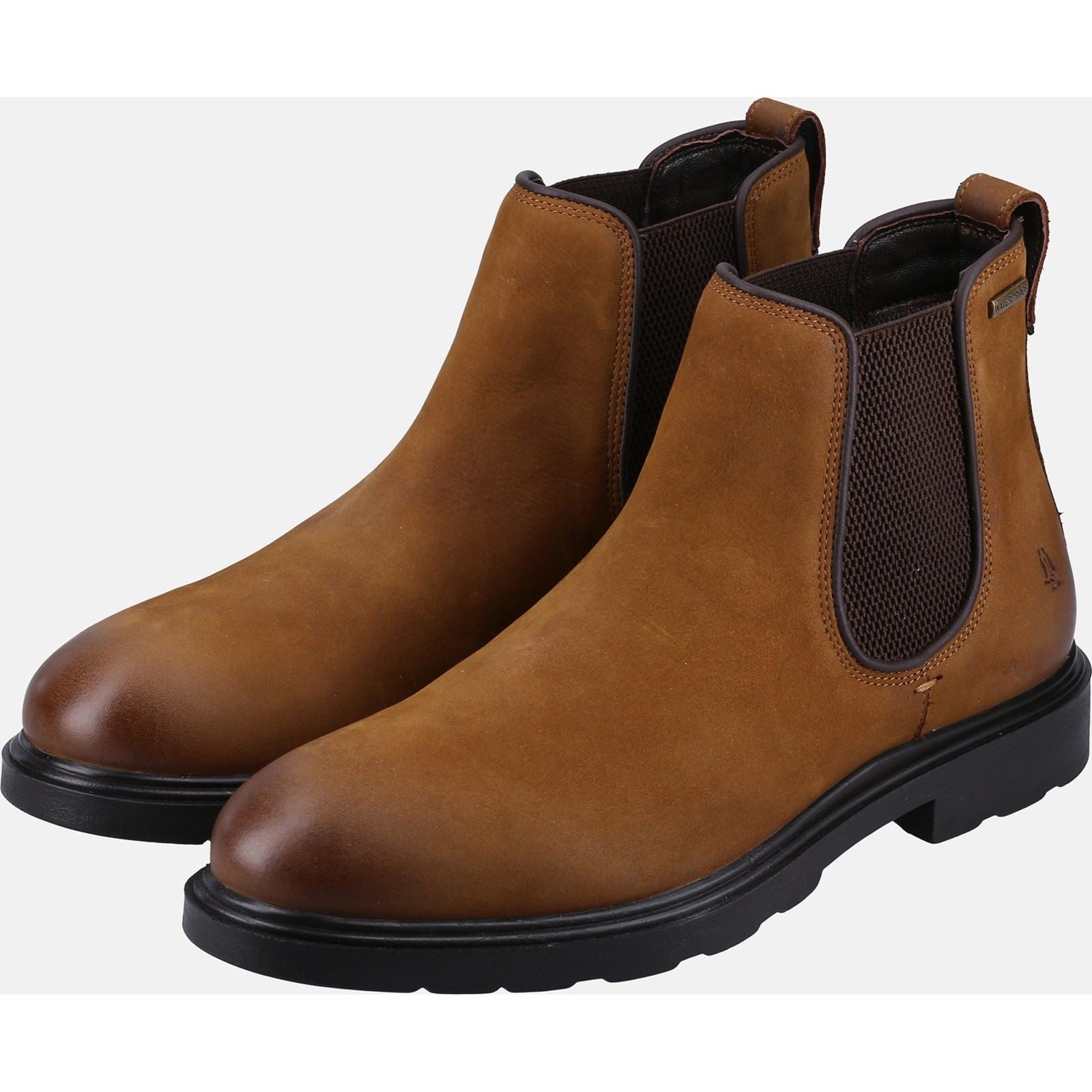 Hush Puppies Preston Chelsea Bottes En Nubuck Beige Pour Homme