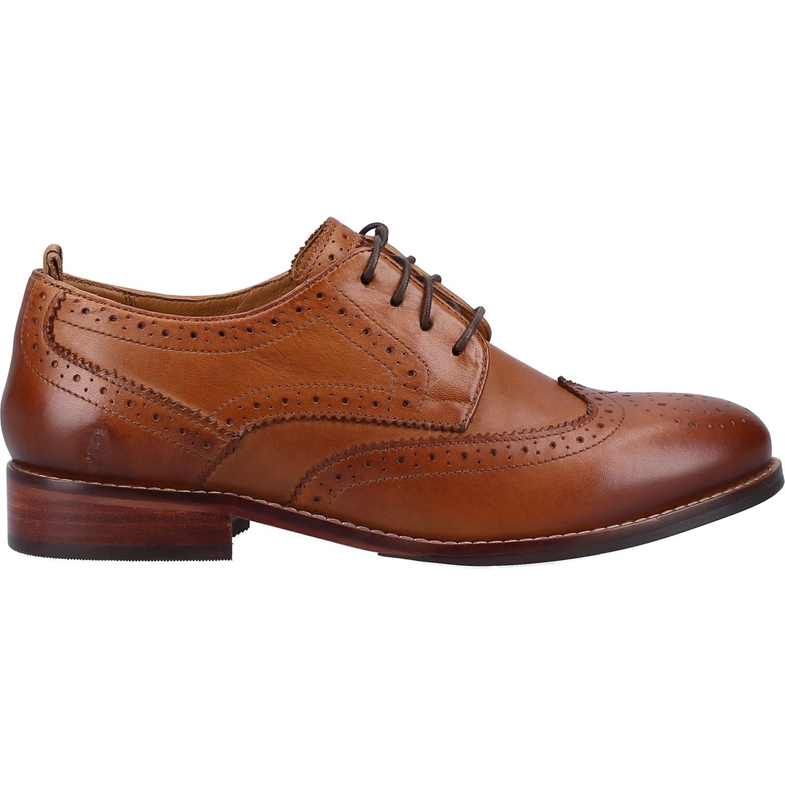 Hush Puppies Natalia Chaussures Richelieu En Cuir Pour Femmes De Couleur Fauve