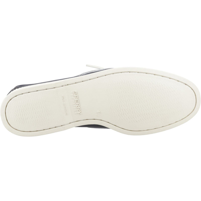 Sperry Authentic 2 Eye Chaussures Bateau Pour Hommes En Cuir Bleu Marine