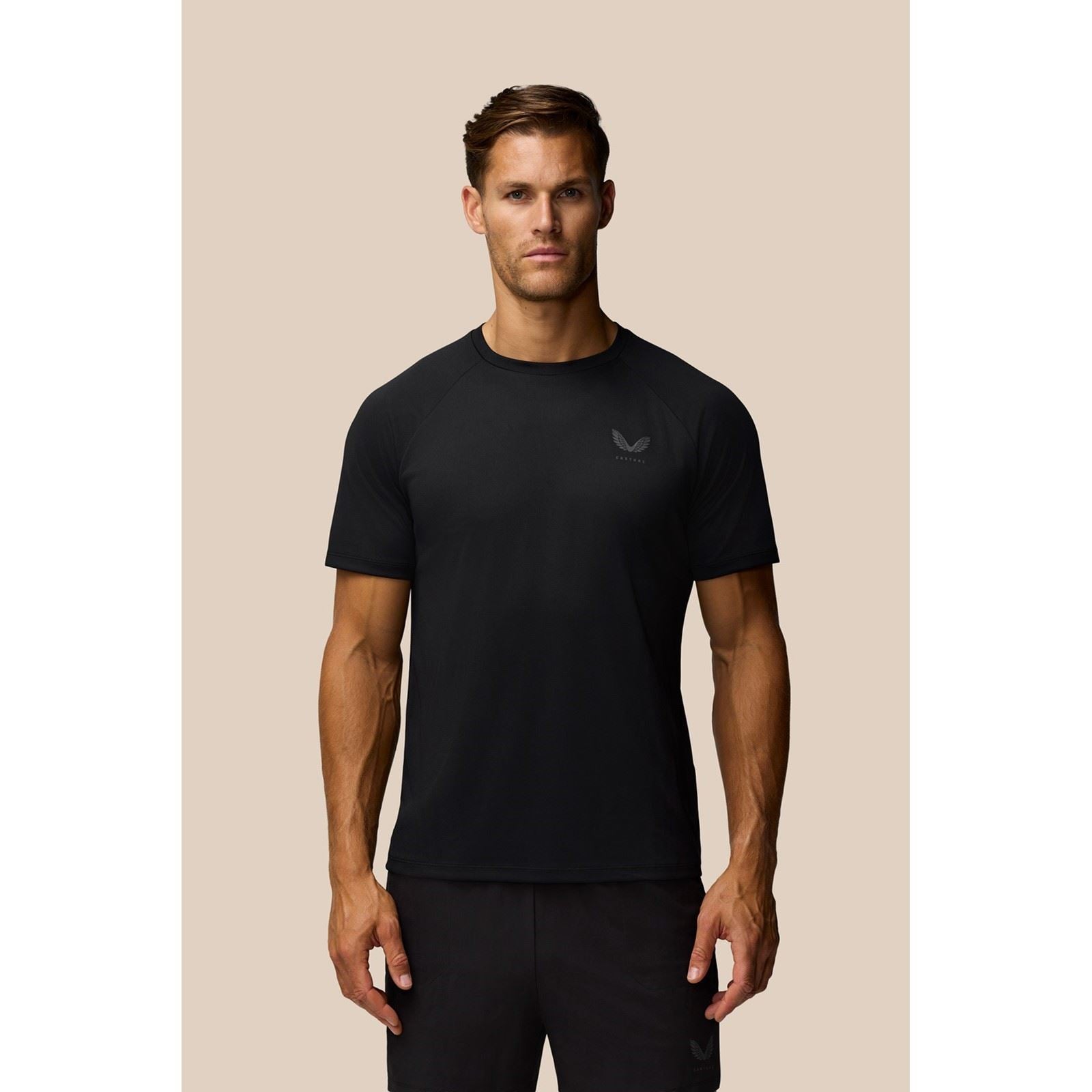 Castore Adapt Training T-Shirt T-Shirts De Sport Actifs Pour Hommes En Polyester Noir
