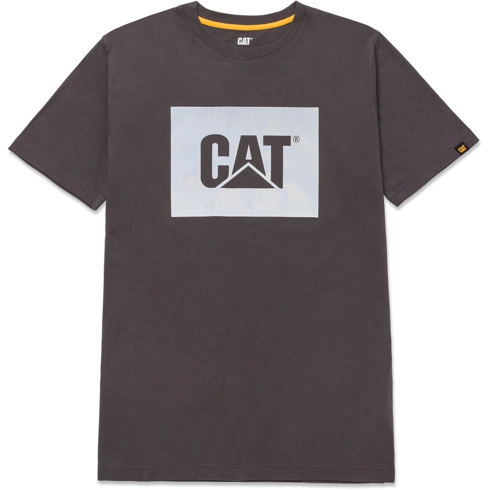 Caterpillar Graphic T-Shirts À Manches Courtes Grises Pour Hommes En Coton