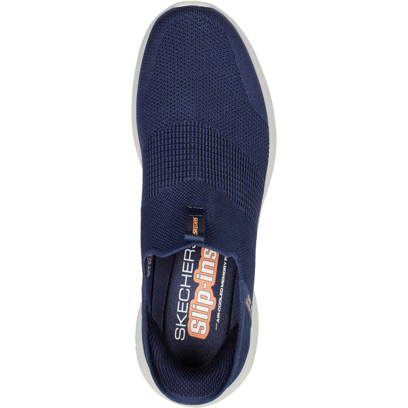 Skechers Ultra Flex 3.0 Smooth Step Baskets En Polyester Pour Homme, Couleur Marine