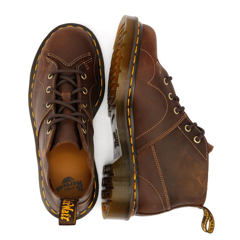 Dr. Martens Church Crazy Horse Bottes En Cuir Marron