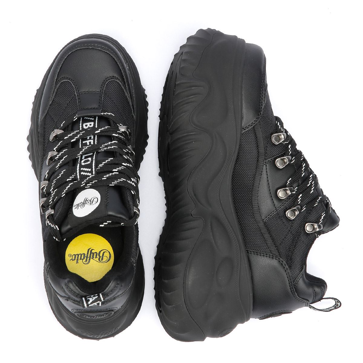 Buffalo Blade Hike Lo Baskets Noires Pour Femmes