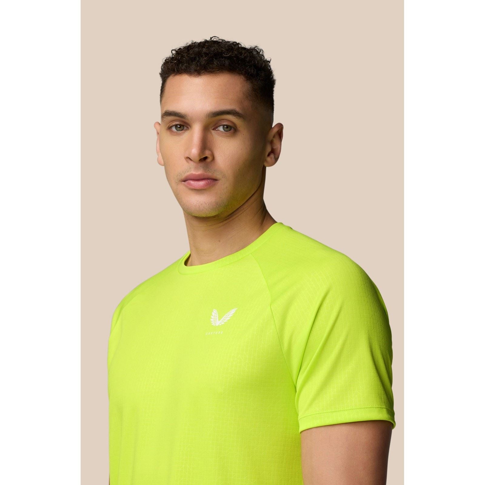 Castore Adapt T-Shirt De Sport Actifs Pour Hommes En Polyester Vert