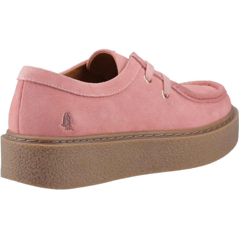 Hush Puppies Bridie Suede Chaussures Mocassins Roses En Cuir Pour Femmes