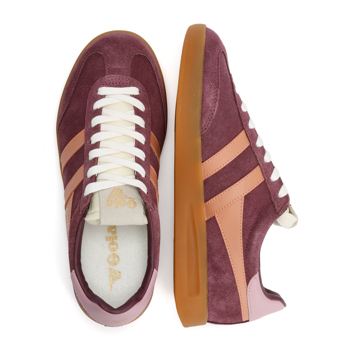 Gola Cyclone Baskets Violettes Suede Pour Femmes