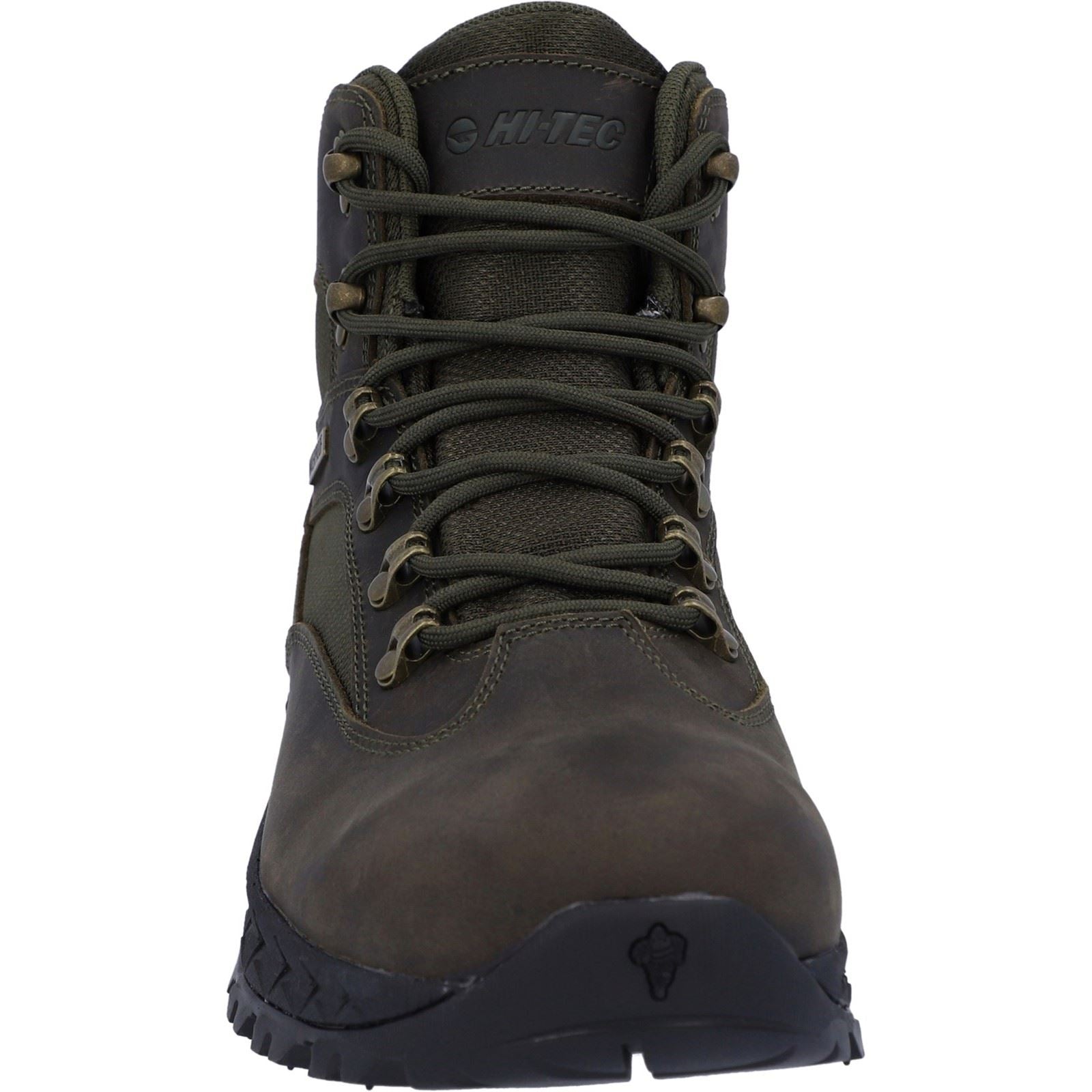 Hi-Tec Euro Trail Chaussures De Randonnée En Cuir Pour Homme Couleur Kaki