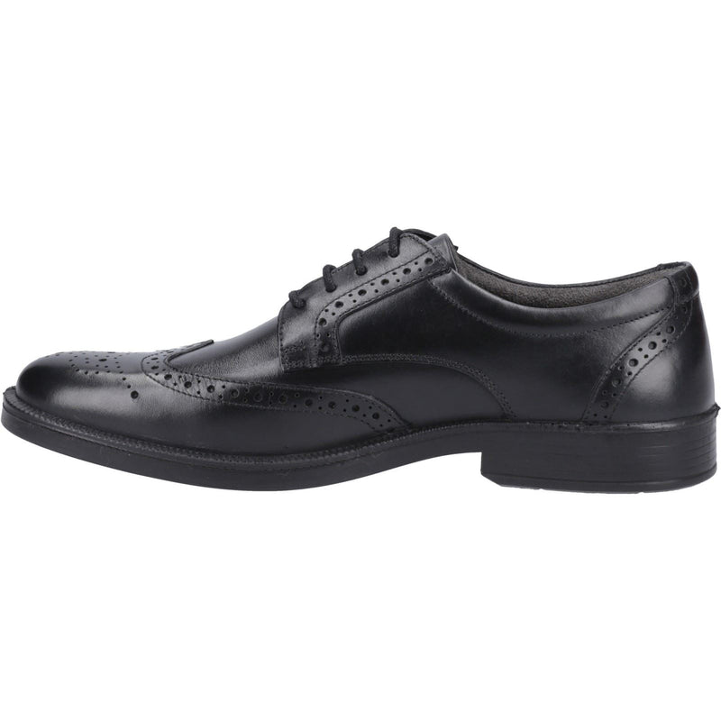 Hush Puppies Nolan Chaussures Richelieu Pour Hommes En Cuir Noir