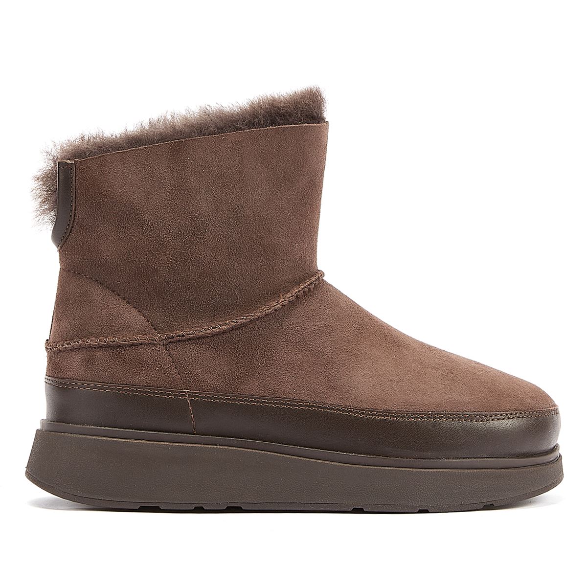 FitFlop Bottes En Peau De Mouton Pour Femmes De Couleur Chocolat