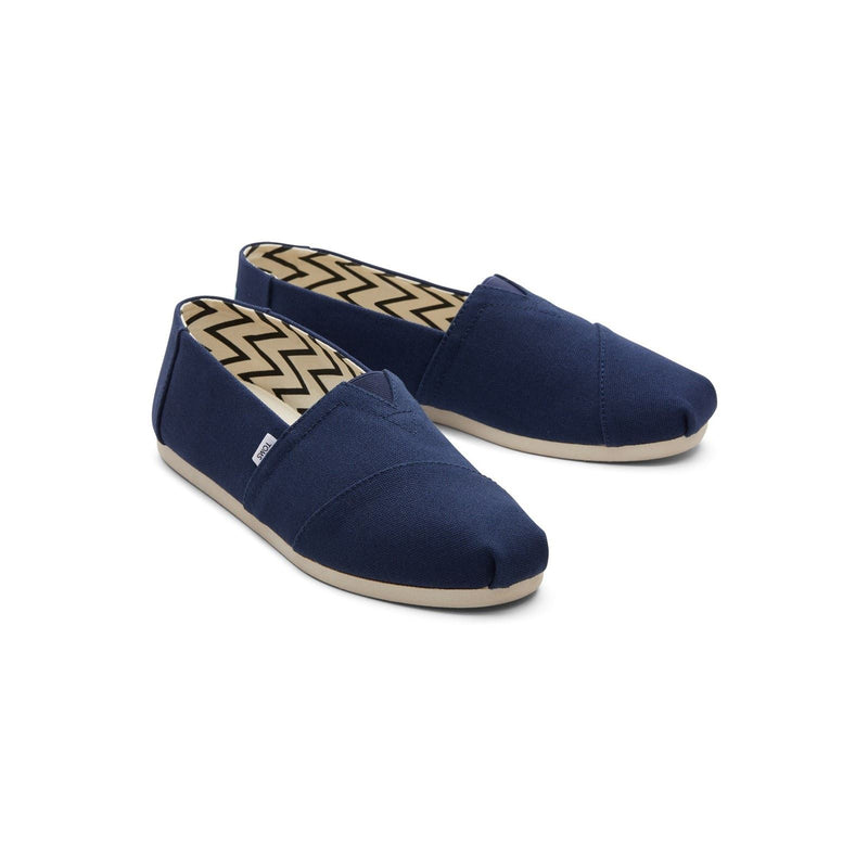 TOMS Alpargata Espadrilles Pour Hommes En Coton 100 %, Couleur Marine.