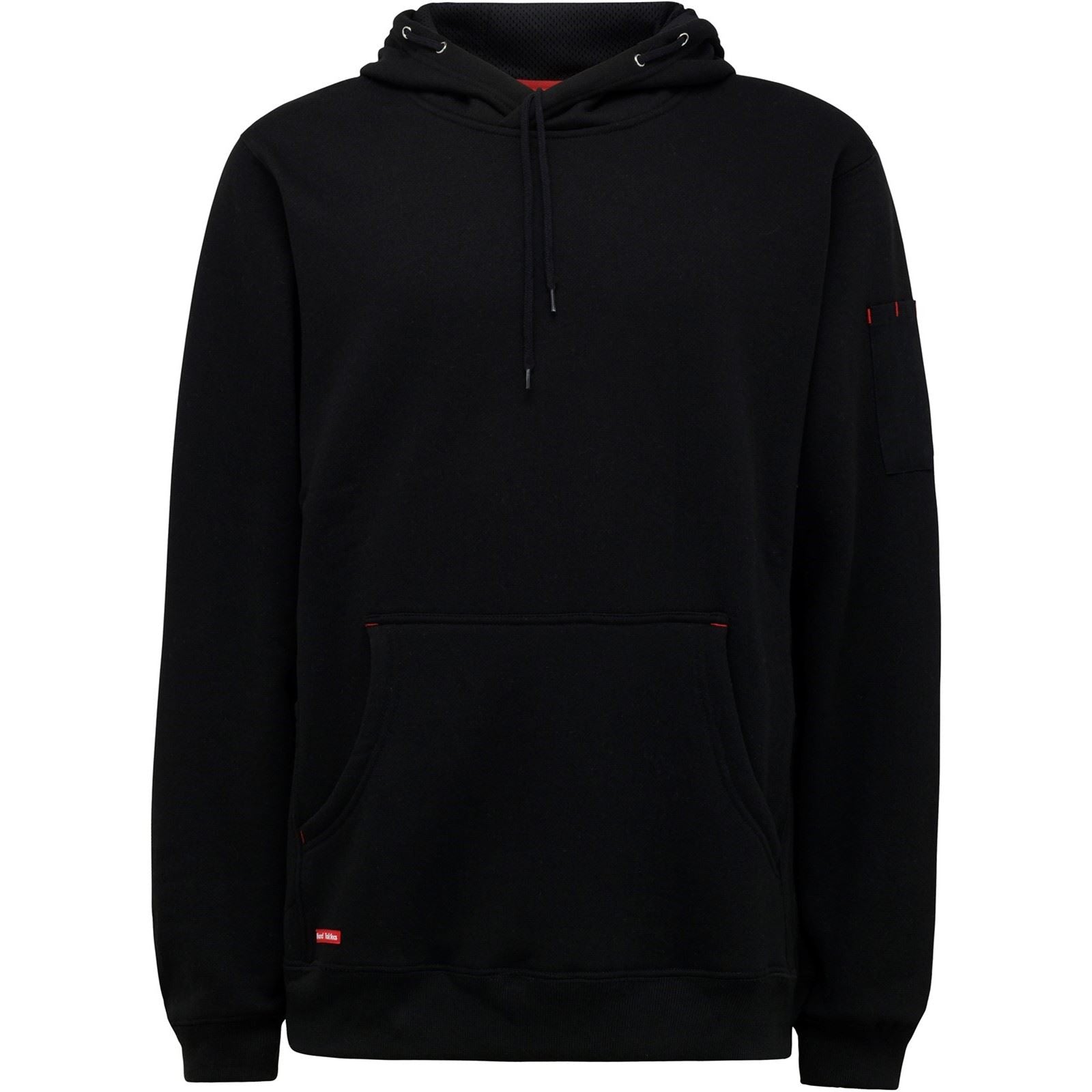 Hard Yakka Brushed Fleece Sweat À Capuche Noir En Polyester Pour Homme