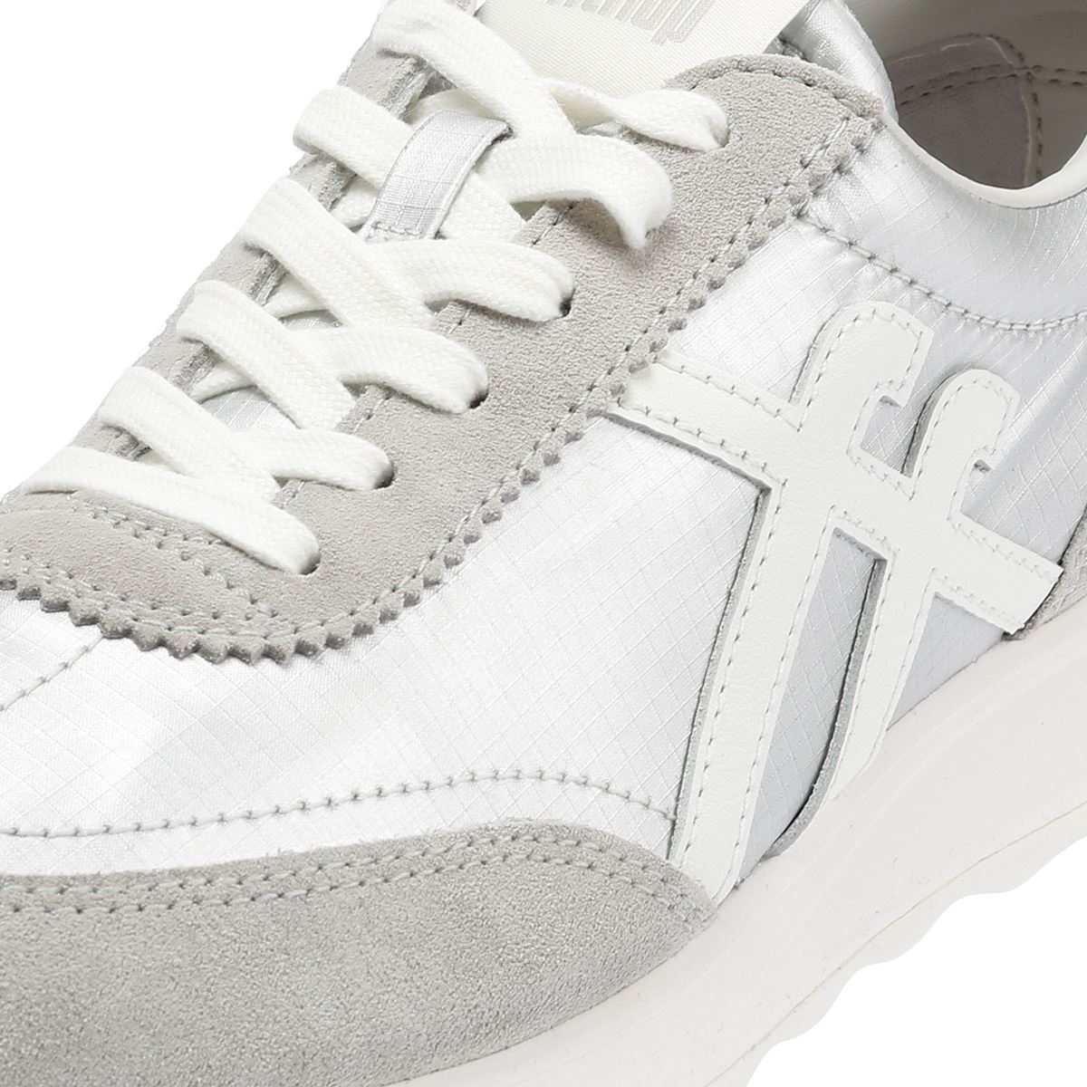 FitFlop Retro-Q FF Baskets En Argent En Nylon Pour Femmes