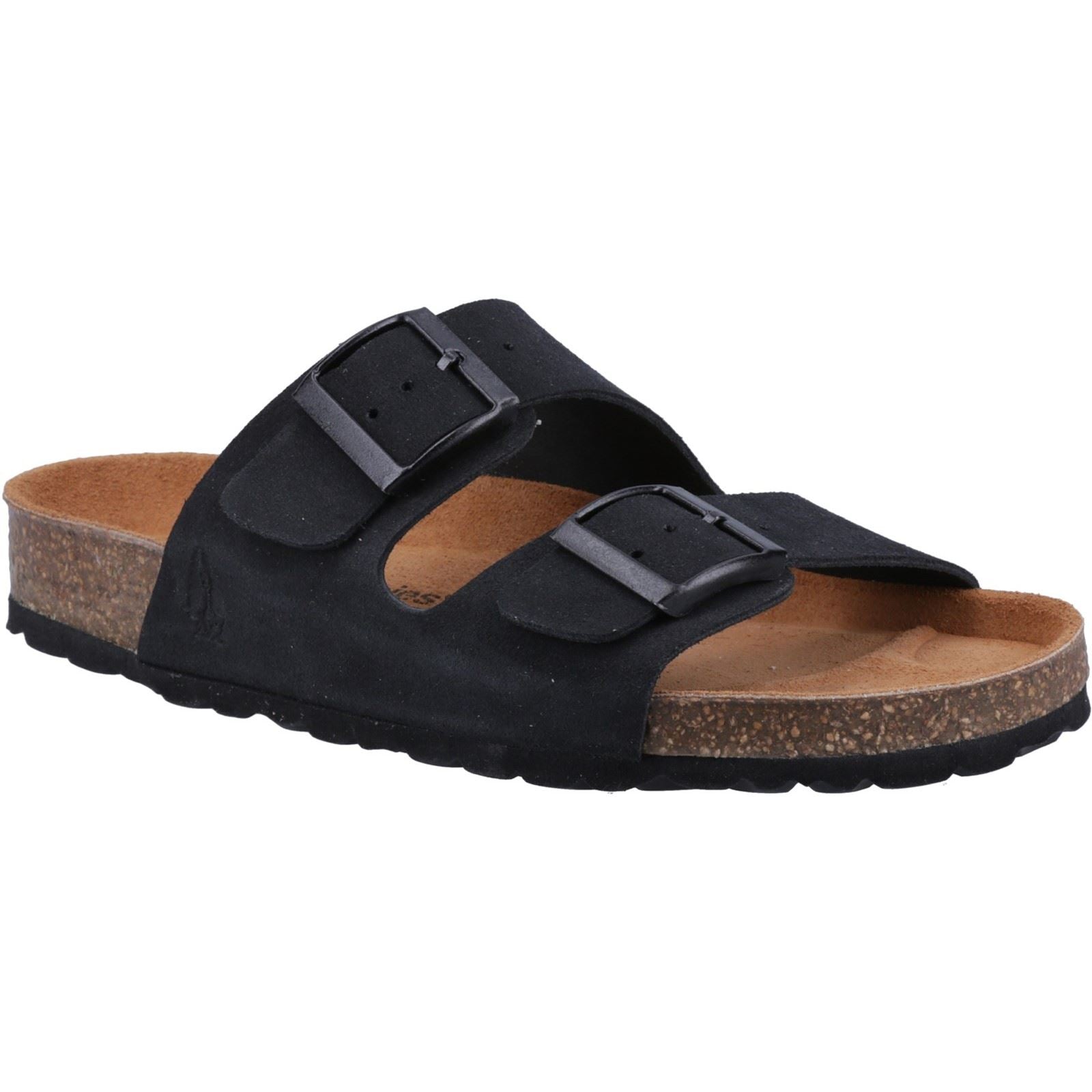 Hush Puppies Blaire Sandales Noires Pour Femmes En Suède