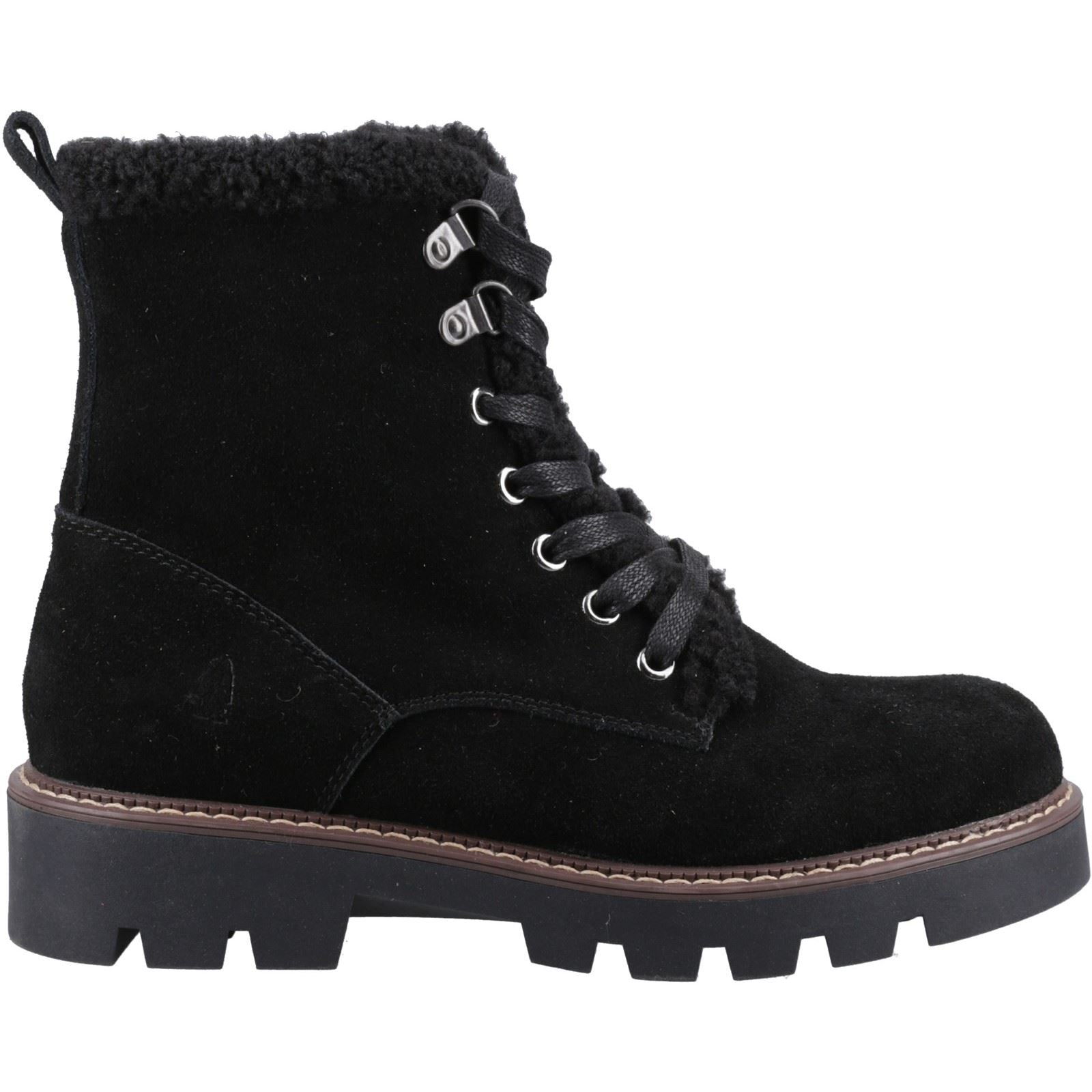 Hush Puppies Aurelia Bottes Noires Pour Femmes En Suède