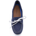 Sperry Authentic 1 Eye Chaussures Bateau En Cuir Pour Femmes En Bleu Marine