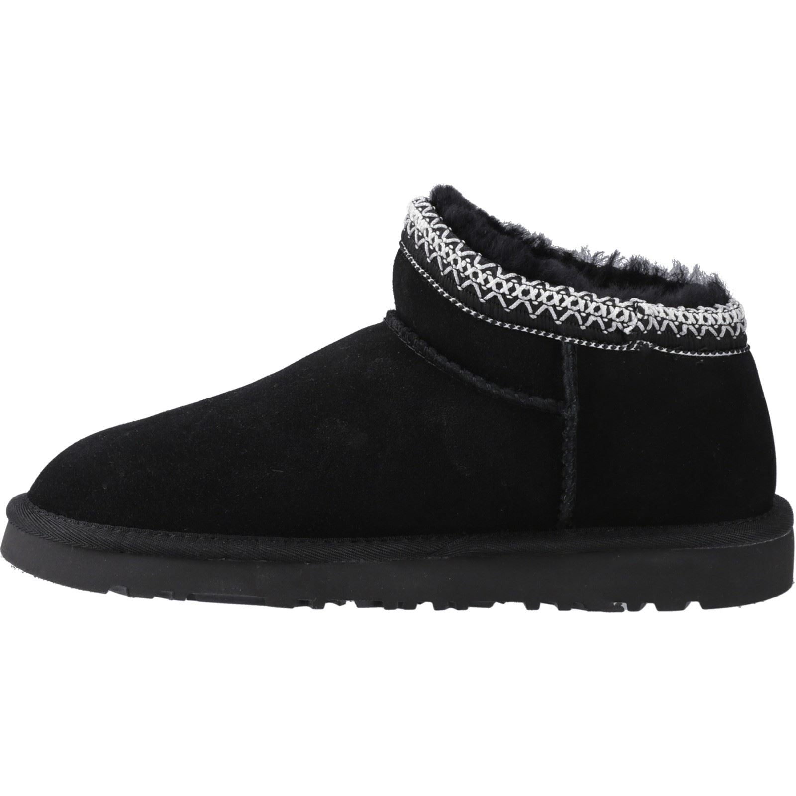 Hush Puppies Sloane Chaussons Noirs Pour Femmes En Suède