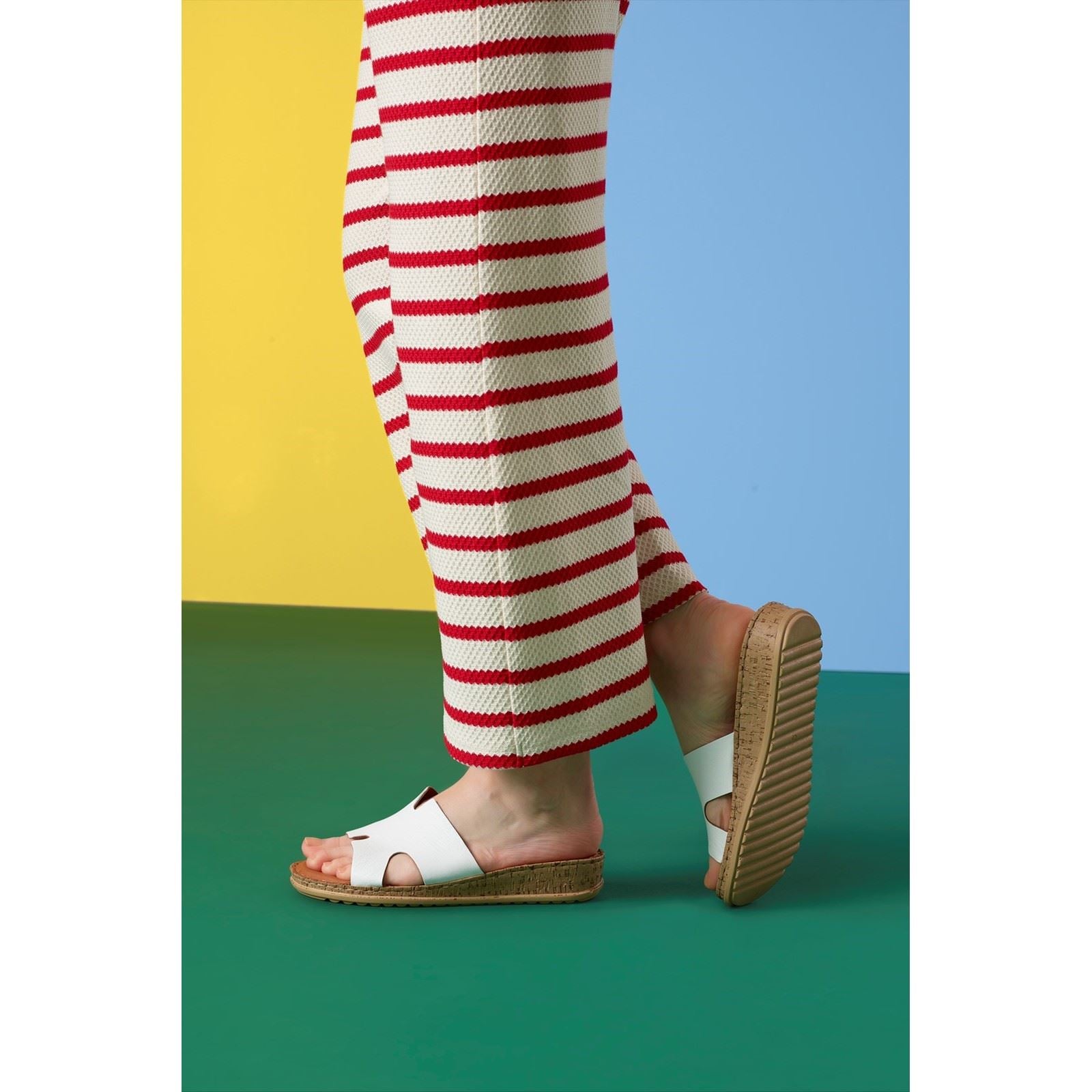 Hush Puppies Eloise Sandales Blanches En Cuir Pour Femme