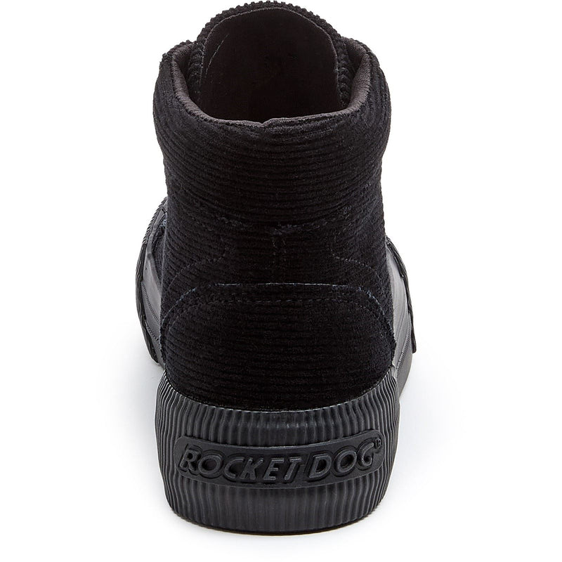 Rocket Dog Cheery Hi Baskets Noires En Velours Côtelé Pour Femmes