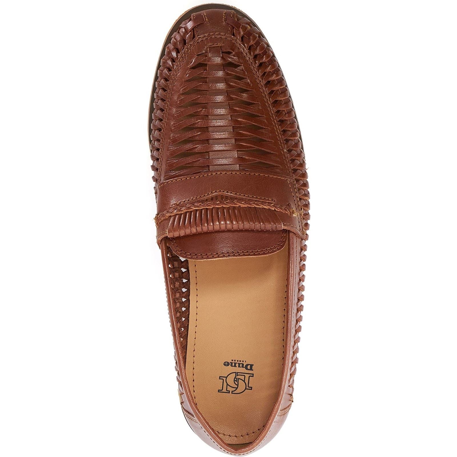 Dune Brickles Mocassins Pour Hommes En Cuir Couleur Fauve